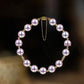 Blaue Rose Laser 18K Gold Perlen-Armband