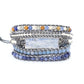Naturblaues, handgewebtes Lederarmband – Europäisch-Amerikanischer Stil