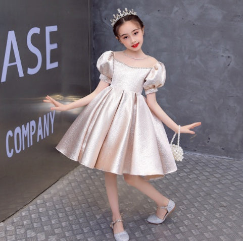 Puffärmel Kleid für kleine Prinzessinnen - Mädchen Catwalk-Style