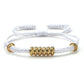 Gold und Silber Runde Paar-Armband