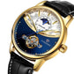 Luxurious automatic watch with world time and tourbillon function 