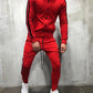 Herren-Sportstrickjacke mit Kapuze und Knöpfen