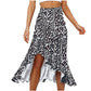 Casual Leopard-Print Maxirock – Lockerer A-Linien-Stil mit Schlitz