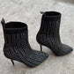 Women's High Heel Boots - Fashionable over-the-knee boots with pointed toe and thin heel