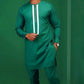 African Men's Suit Digital Top and Pants 2 Piece Set