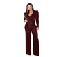 Lässiger Jumpsuit aus dehnbarem Nylon-Goldseide-Material – Eleganz trifft Komfort