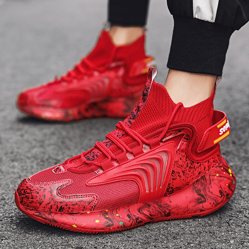 Zapatos de plataforma altos de palomitas de maíz deportivos informales de moda de gran tamaño: zapatos casuales elegantes y funcionales