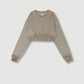 Sudadera corta retro recortada Navel Hot Girl para mujer: moderna y cómoda