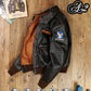 Chaqueta de cuero estilo motero casual americana