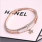 Pulsera de moda de oro rosa