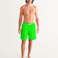 Neon Green 7" Classic Men Swim Trunk