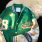 Chaqueta de béisbol Street Loose Colorblock para hombre