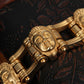 Titanstahl Buddha-Fahrradketten-Armband – Maskulines Design für Männer