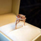 Goldener Morganit-Ring – Eleganz im Japanisch-Koreanischen Stil