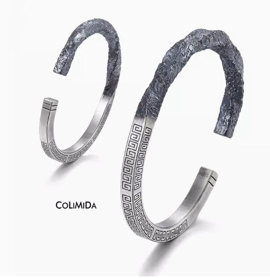 Armband Männer 99 Fuß Silber Mobius Ring mit Schleifenmuster