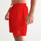 Feuerrote 7"= 18 cm, Klassische Herren-Badeshorts