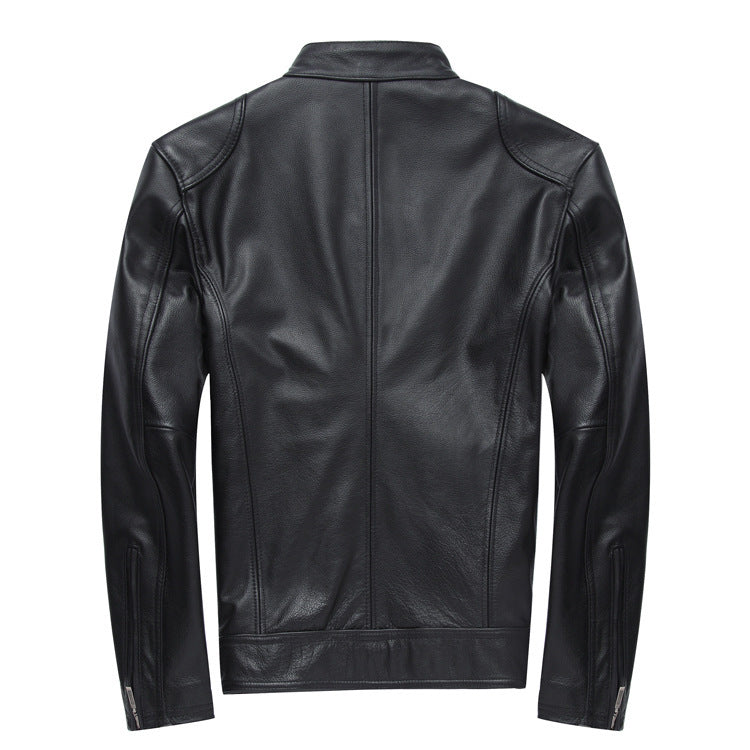 Casual leather jacket