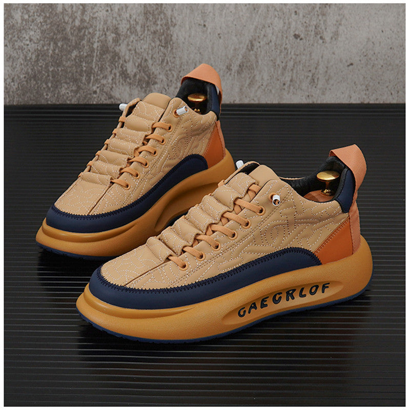 Zapatos casuales bajos para hombre, modernos y versátiles.