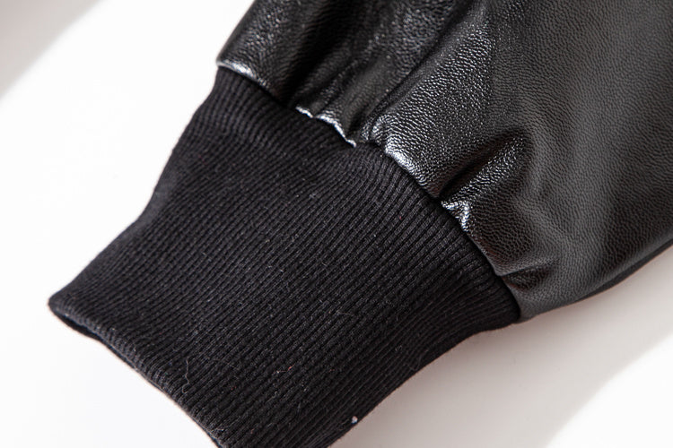 Werkzeug-Motorrad-Lederjacke für Herren, trendig, locker und gutaussehend