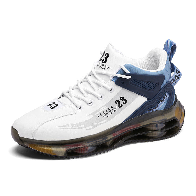 Herren-Sneaker-Laufschuhe, modische Outdoor-Jogging-Sportschuhe, atmungsaktive Mesh-Dämpfung, schwarze Basketballschuhe, große Größen