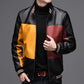 Leather jacket for men, casual style