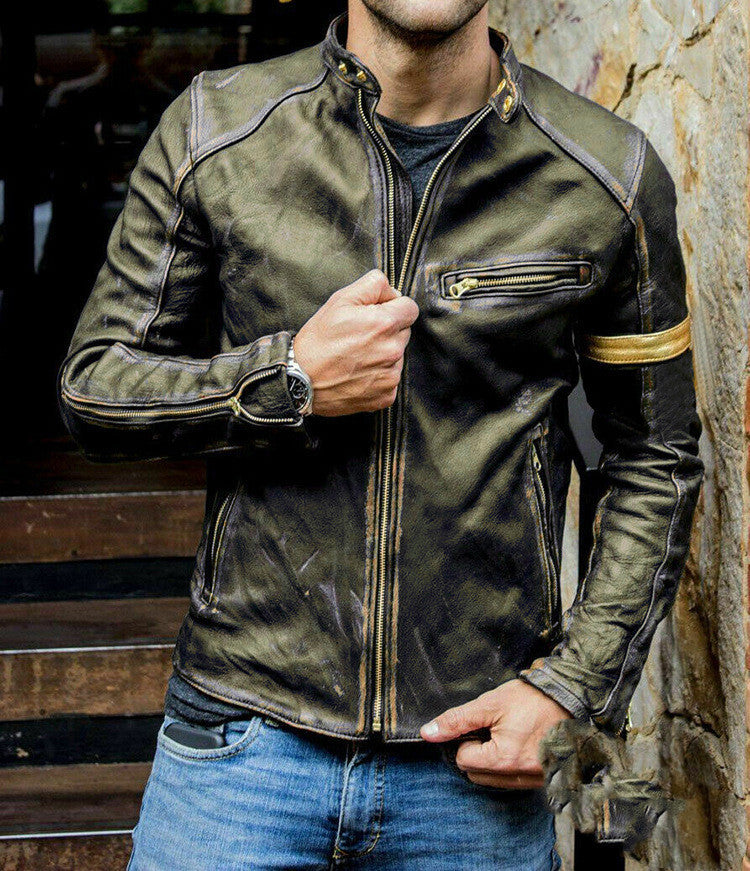 Motorrad Lederjacke für Herren