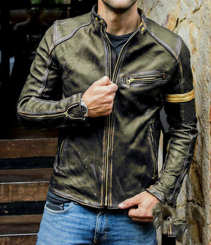 Motorrad Lederjacke für Herren