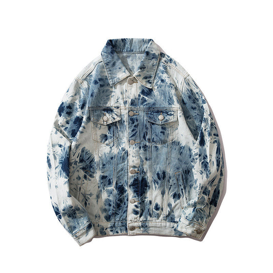 Chaqueta vaquera National Tide con efecto tie-dye