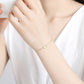Einfaches 14K Gelbgold Damen Armband