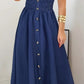 Atemberaubendes Shirred A-Linien Maxikleid – Elegant und Vielseitig