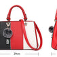 Modische Damen-Handtasche mit Haarballen-Charme – Patchwork-Design für Party und Alltag