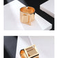 Wide Edge Gold Plated Bracelet with Geometric Buckle – Shiny and Modern 