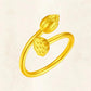 18K Gold Zwei-Welten-Ring – Eleganz und Moderne vereint
