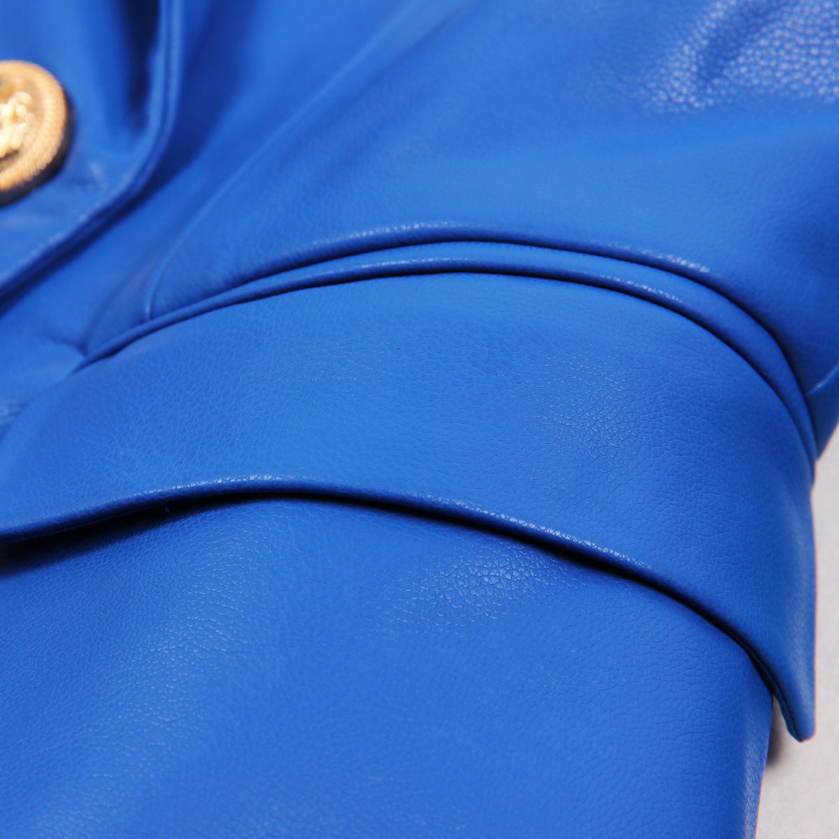 women's suit-style leather jacket