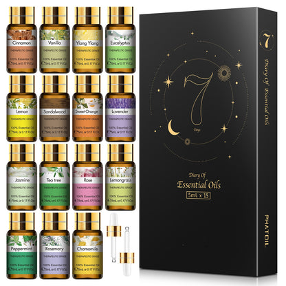 Pure Essential Oil 15 Piece Gift Set Natural Plant Fragrance