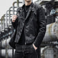 Men's leather jacket for autumn and winter