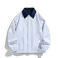 Pure color all-matching polo collar jacket