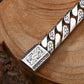 925 Sterling Silber Armband mit Tangcao-Muster – Kubanischer Stil für Männer, Dicke Variante
