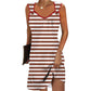 Eyelet Buckle Vest Camisole Dress with Hip Emphasis