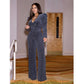 Lässiger Jumpsuit aus dehnbarem Nylon-Goldseide-Material – Eleganz trifft Komfort