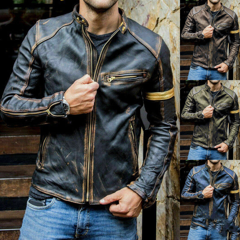 Motorrad Lederjacke für Herren