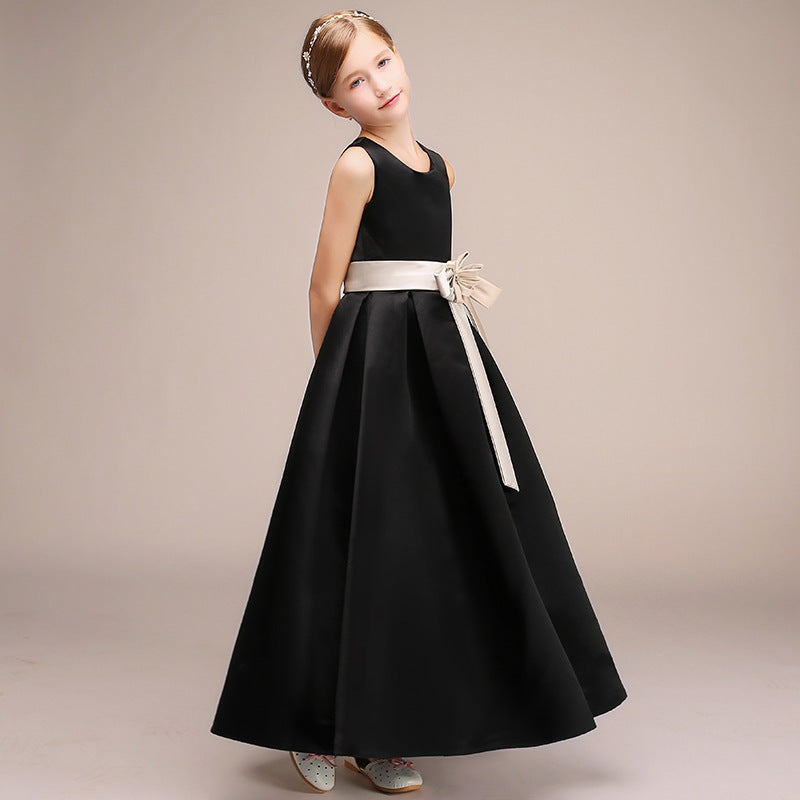 Evening dress for girls with piano performance