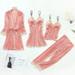Sexy Pyjama-Set aus Goldsamt