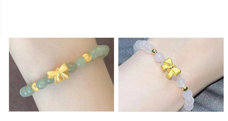 14k Gold Schleifen- und Tian Qingyu Armband