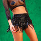 Hot Doof Babe – Heiße Quasten-Pailletten-Hotpants