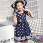 dot pattern bow dress