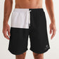 Grafisches Schachmuster Schwarz & Weiß – Klassische 7"= 18 cm, Herren-Boxershort