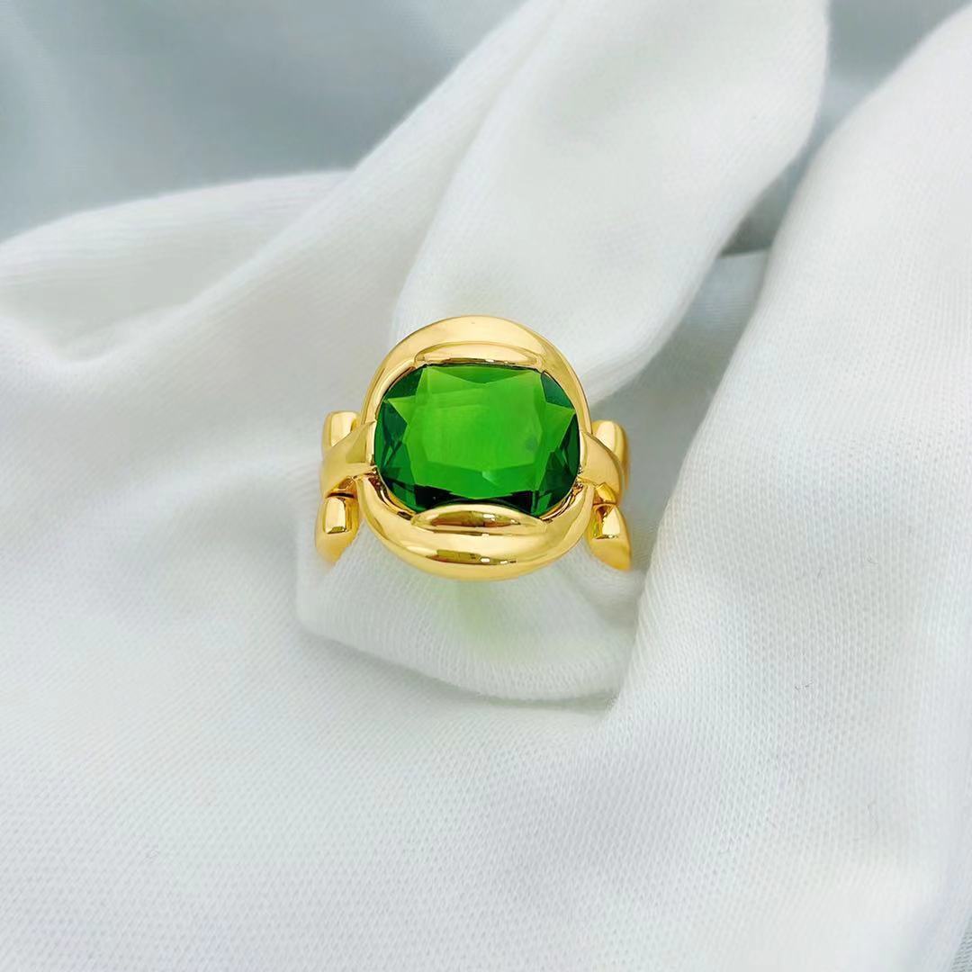 Gold Plated Ladies Ring – European-American Style with Geometric Design