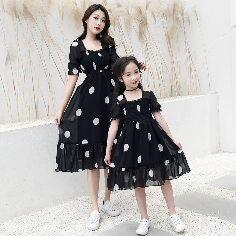 Mädchen Sommerkleid im koreanischen Stil für Kinder - Kurze Ärmel, Prinzessinnenlook