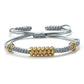 Gold und Silber Runde Paar-Armband